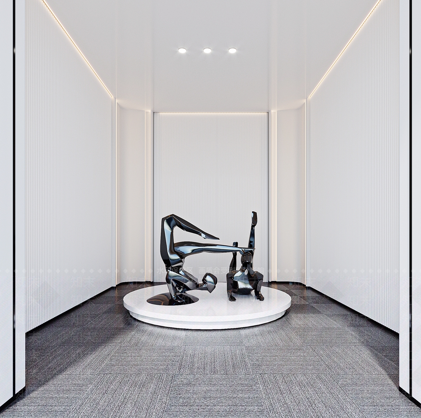 现代人体雕塑3D模型下载【ID:1115992943】