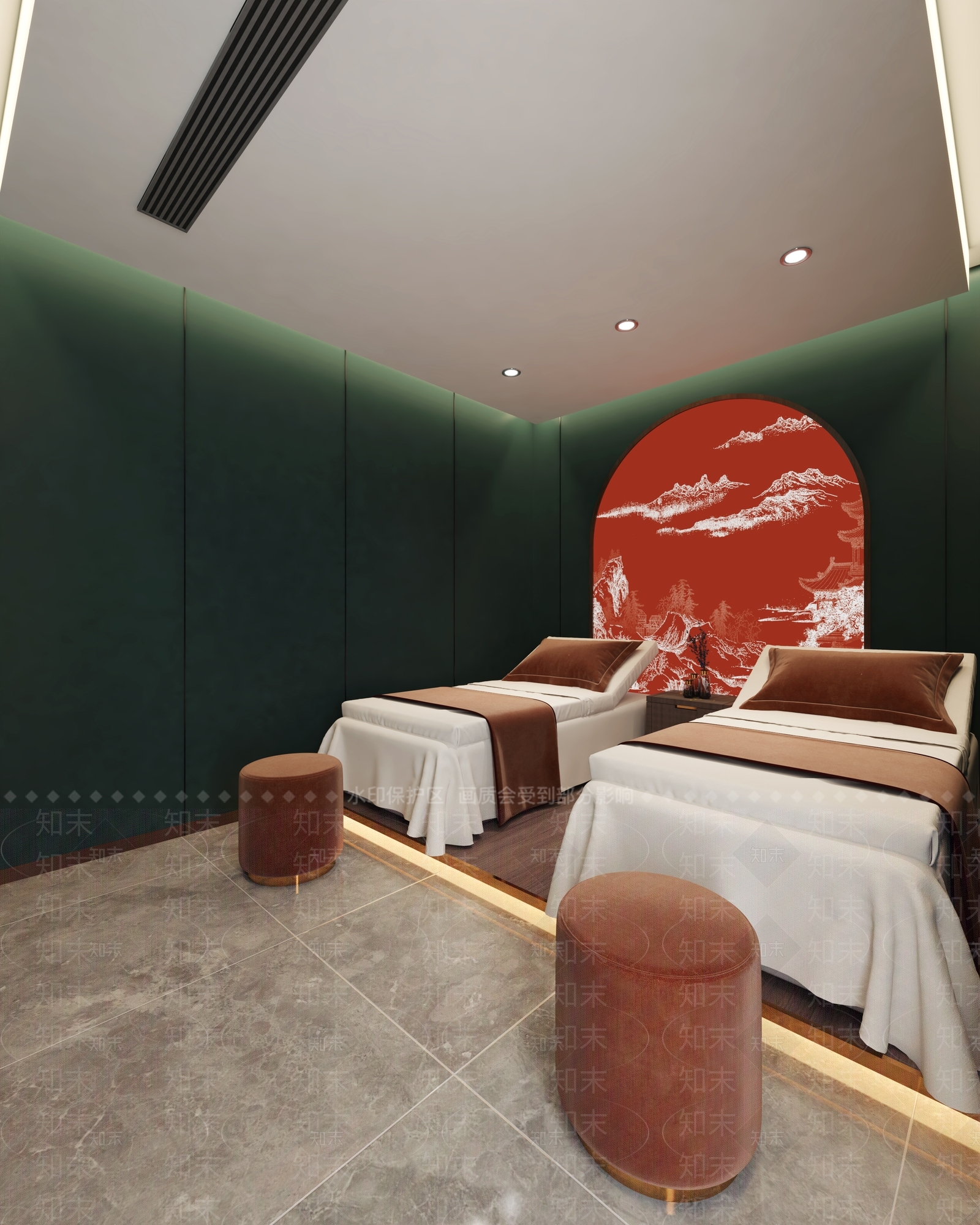 现代足浴店包间3D模型下载【ID:1116008660】
