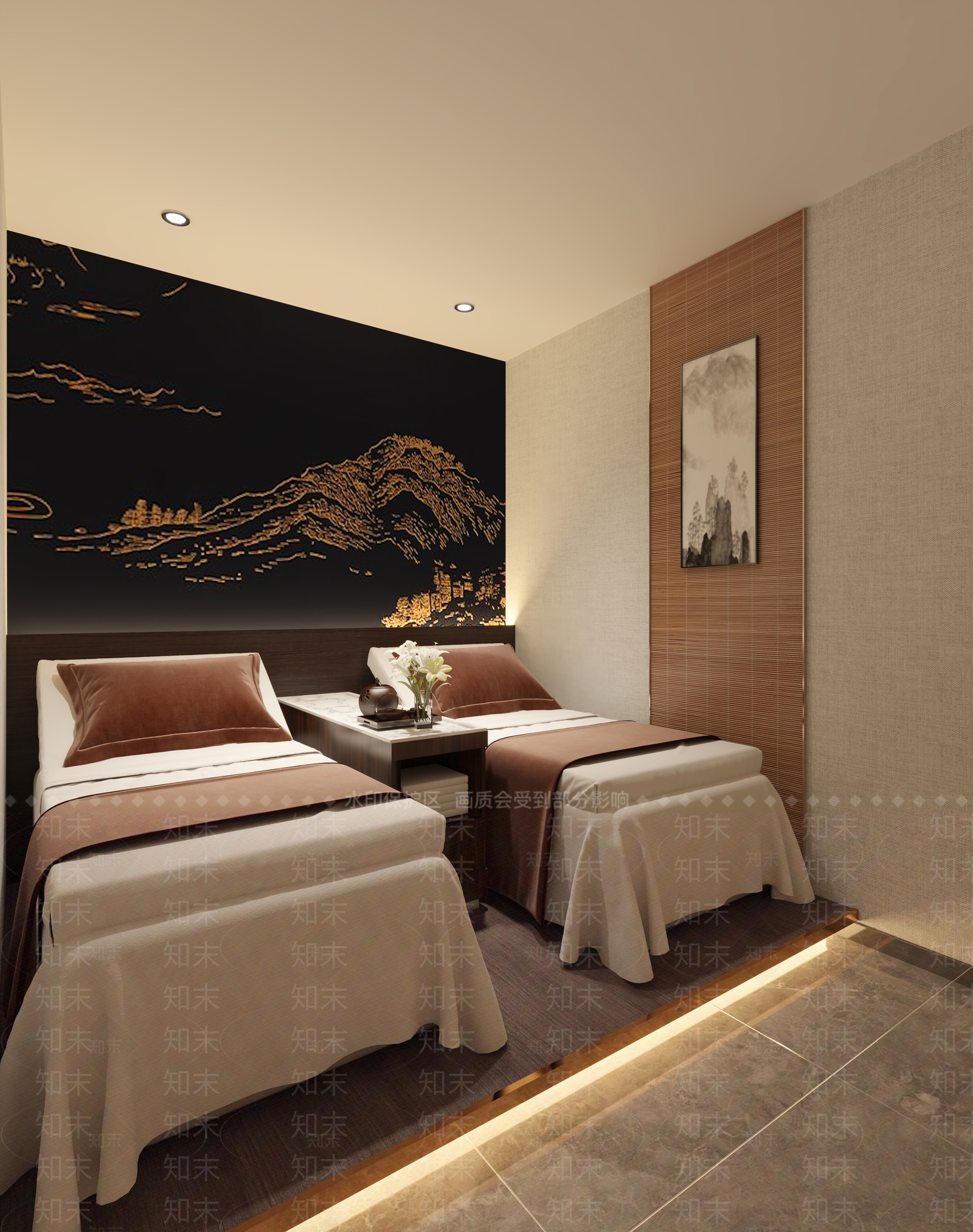 现代足浴店包间3D模型下载【ID:1116008660】