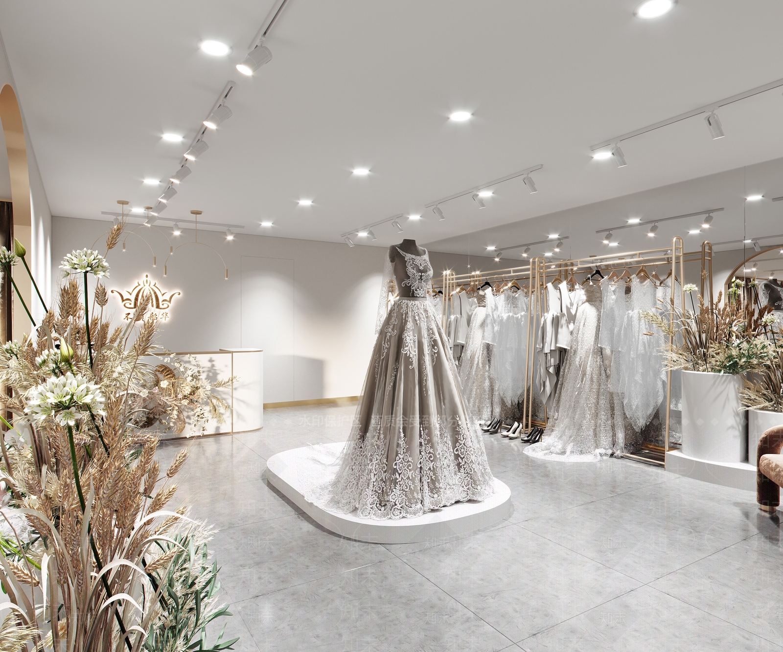 现代婚纱店SU模型下载【ID:1116013575】