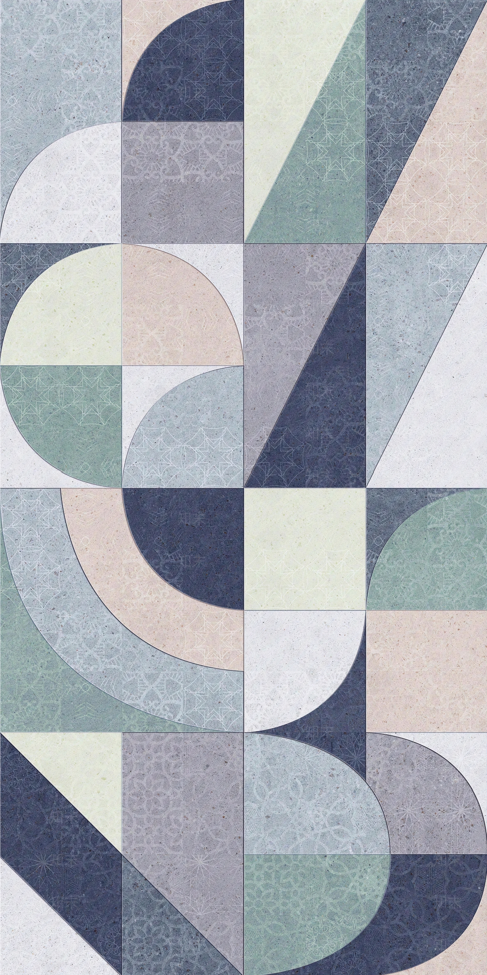 石纹几何拼色花砖贴图下载【ID:1116020487】