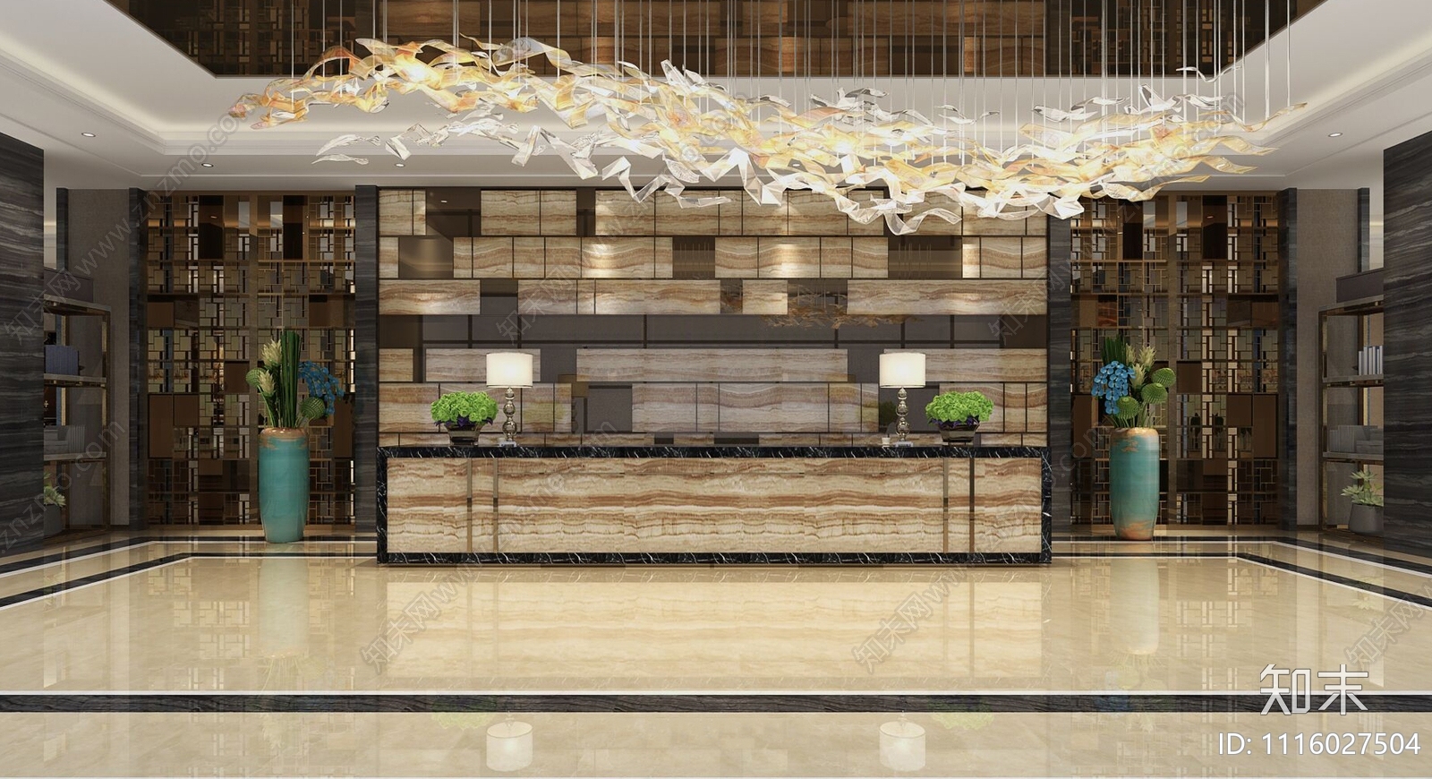 售楼部施工图cad施工图下载【ID:1116027504】