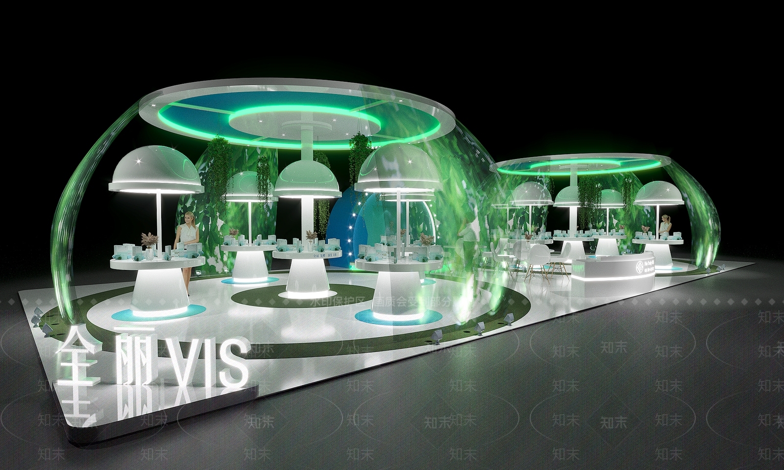 现代化妆品展厅3D模型下载【ID:1116031916】