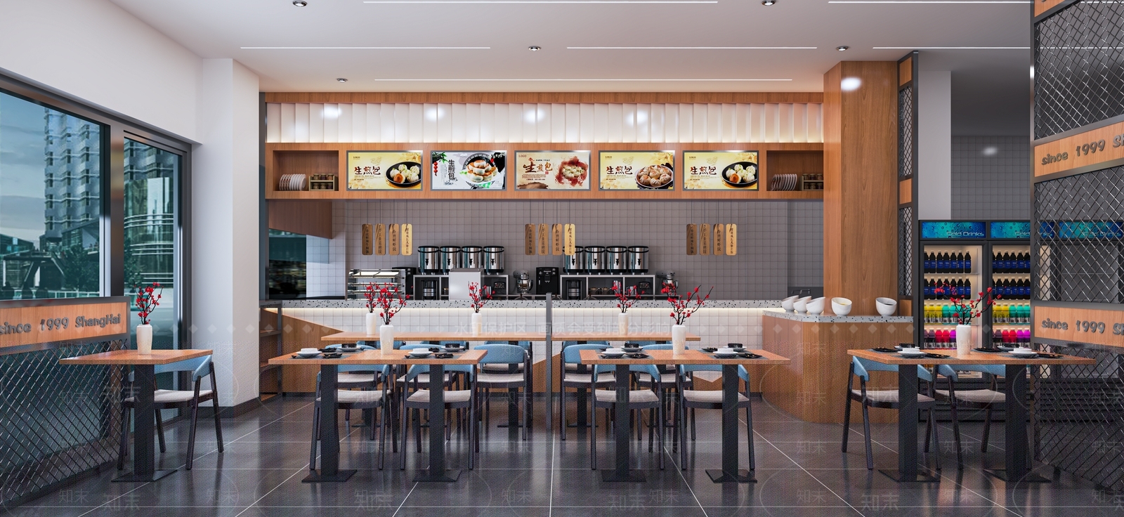 现代生煎店SU模型下载【ID:1116035457】
