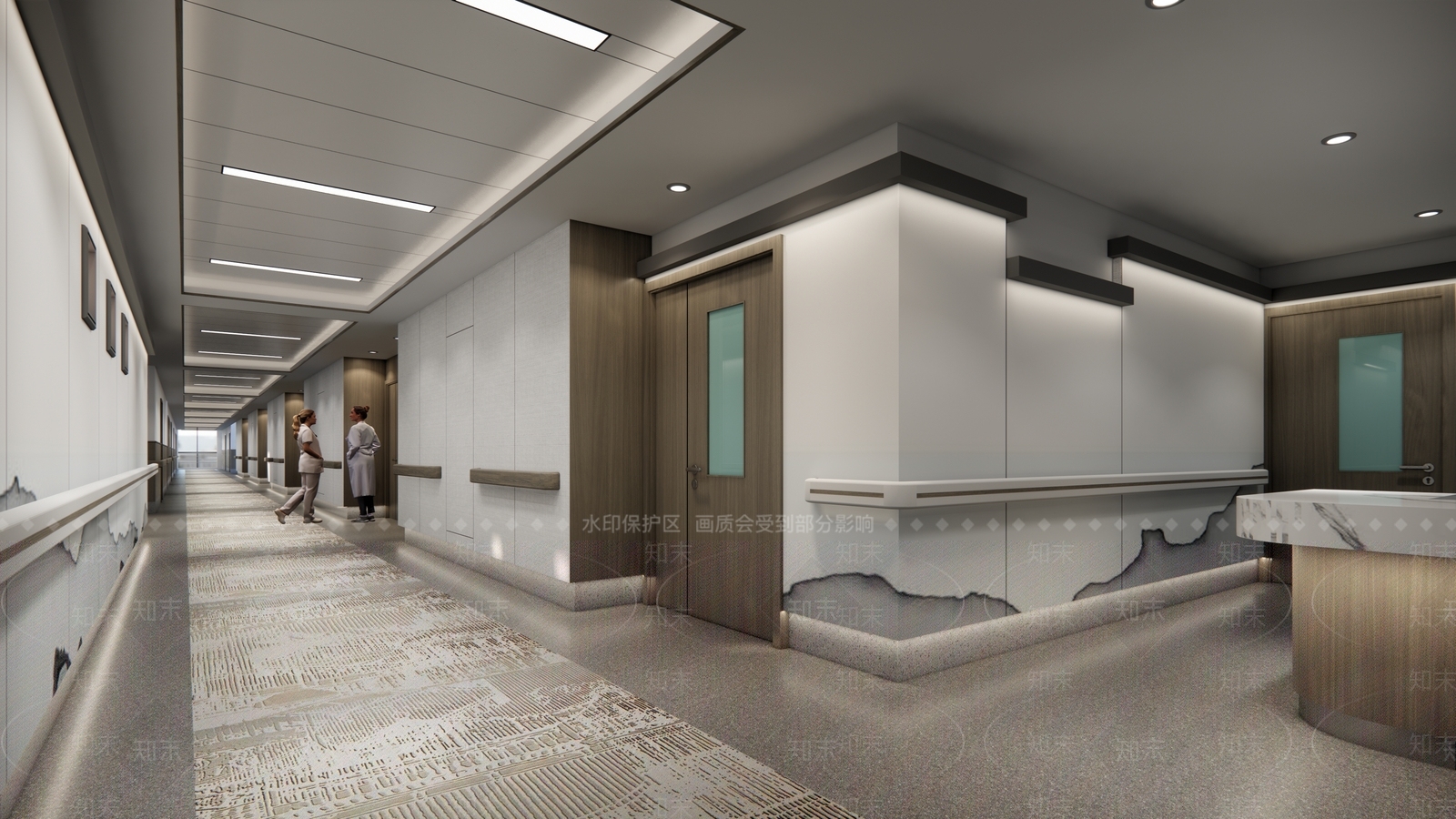 新中式电梯厅SU模型下载【ID:1116035273】