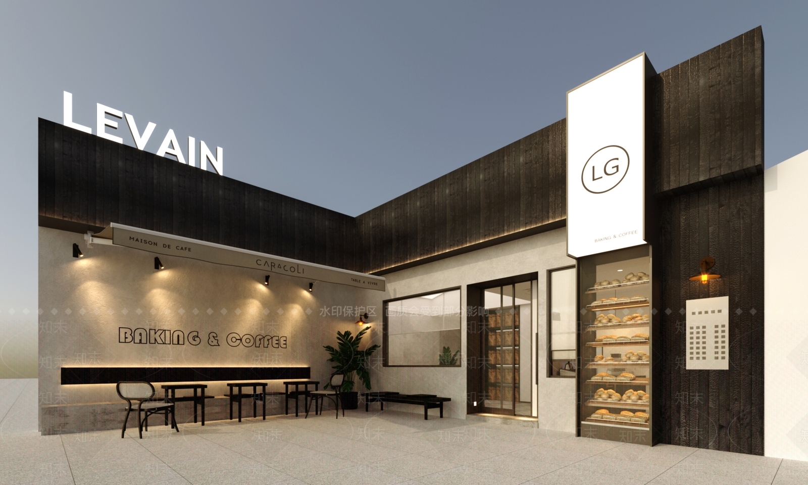 侘寂面包烘焙店3D模型下载【ID:1116056143】