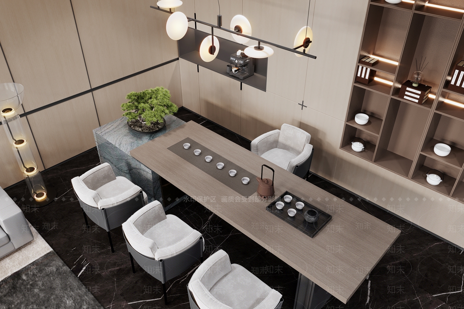 现代总裁办公室3D模型下载【ID:1116068147】