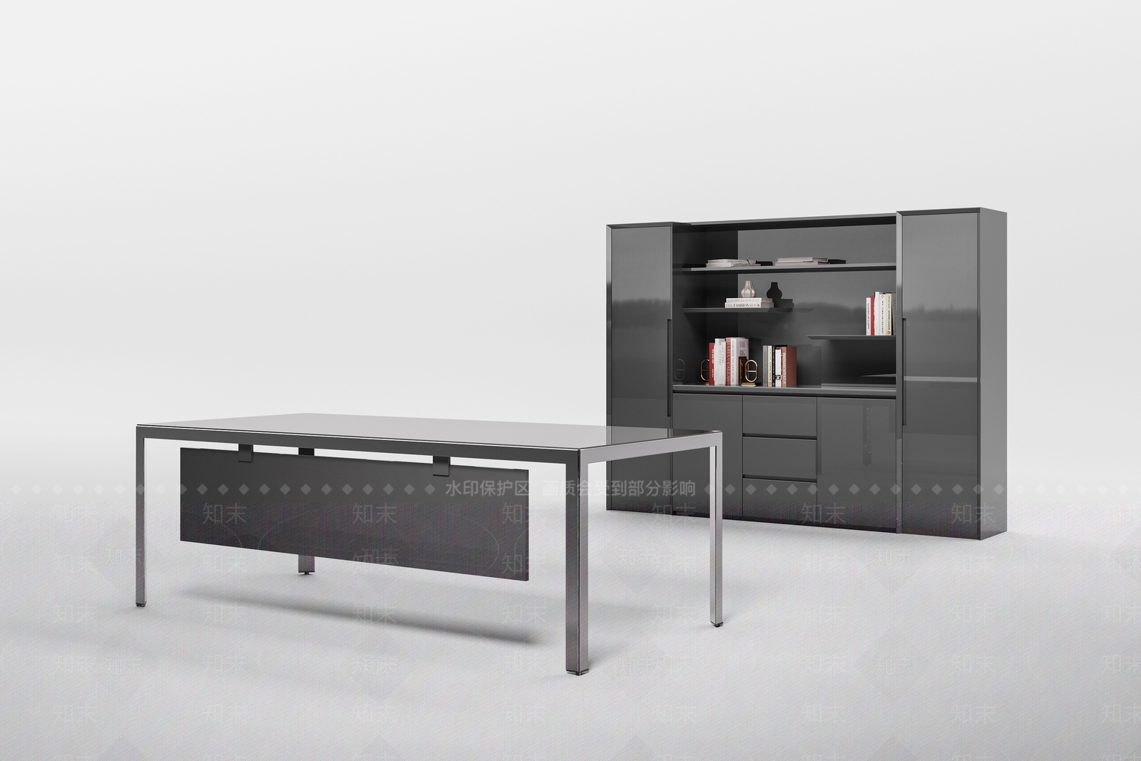 现代办公桌3D模型下载【ID:1116088095】