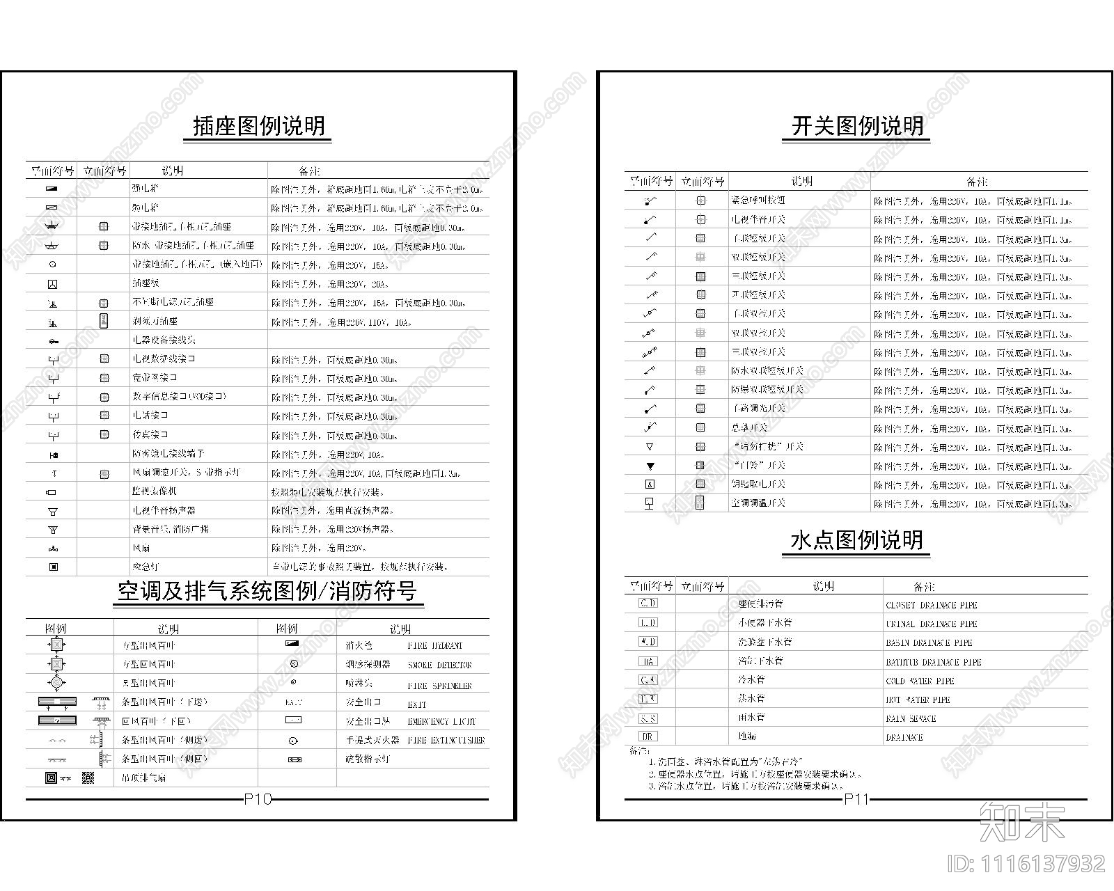 室内制图标准参考图库cad施工图下载【ID:1116137932】