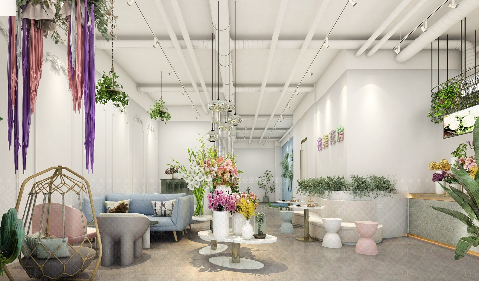 北欧花店3D模型下载【ID:1116141138】