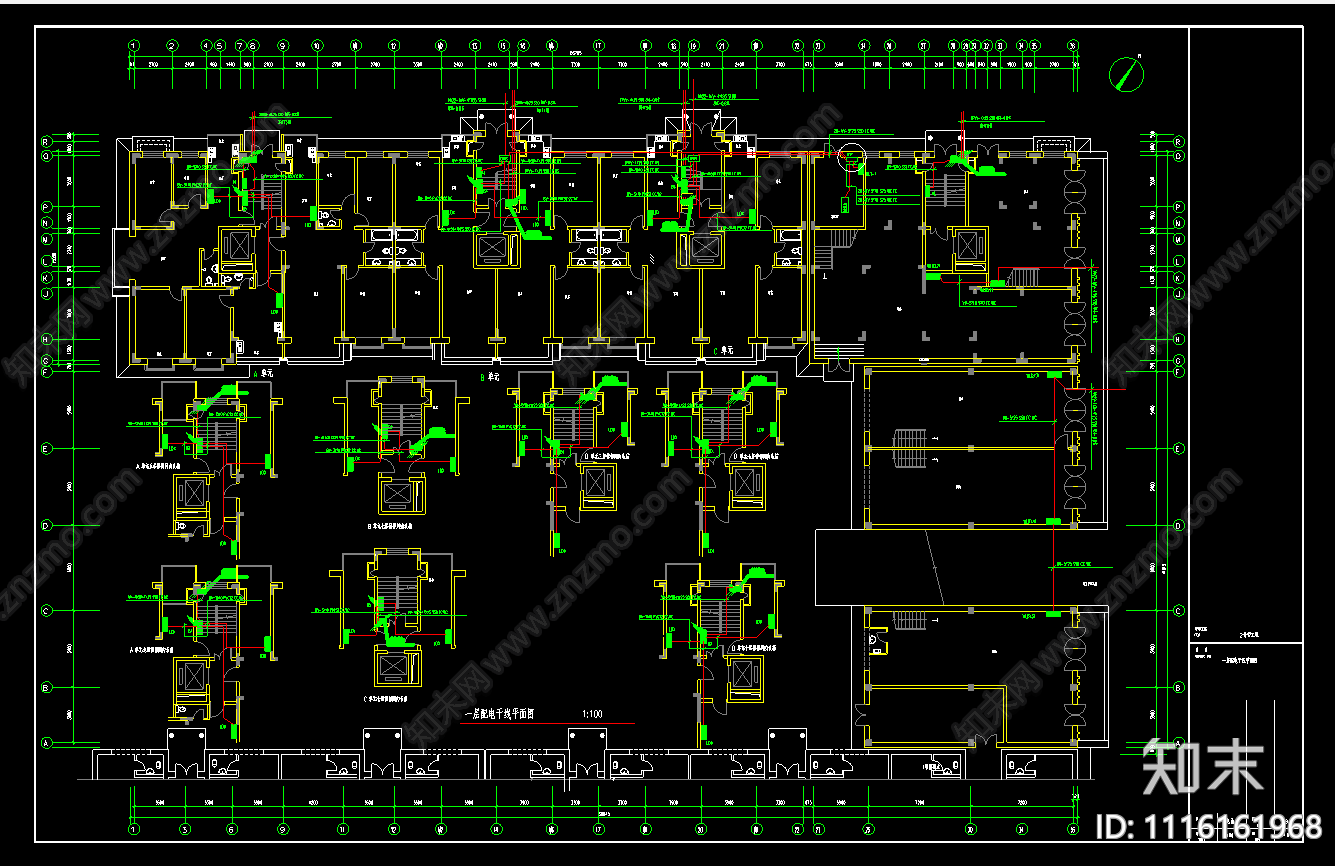 高层住宅楼电气施工图施工图下载【ID:1116161968】