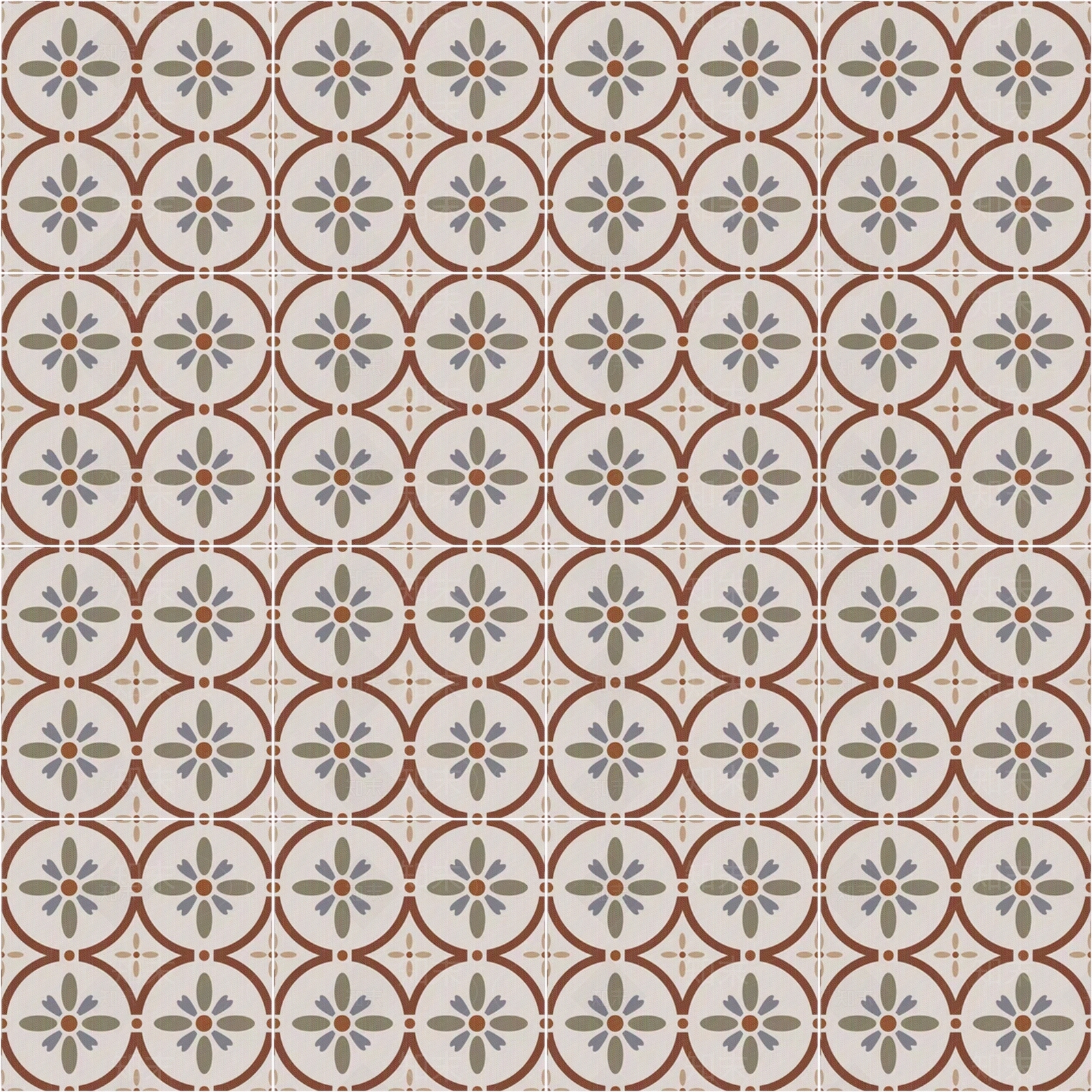 复古几何纹理花砖贴图下载【ID:1116170283】