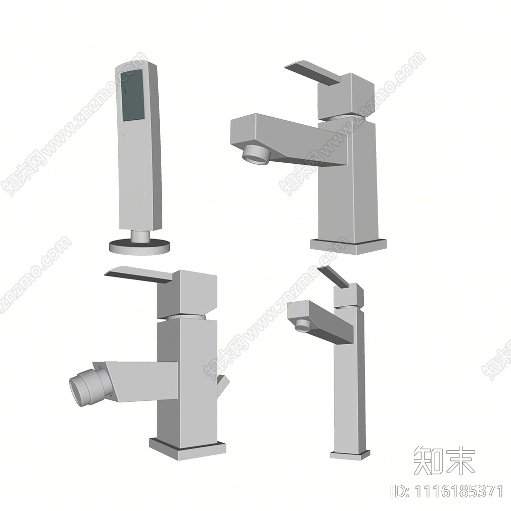 现代水龙头SU模型下载【ID:1116185371】