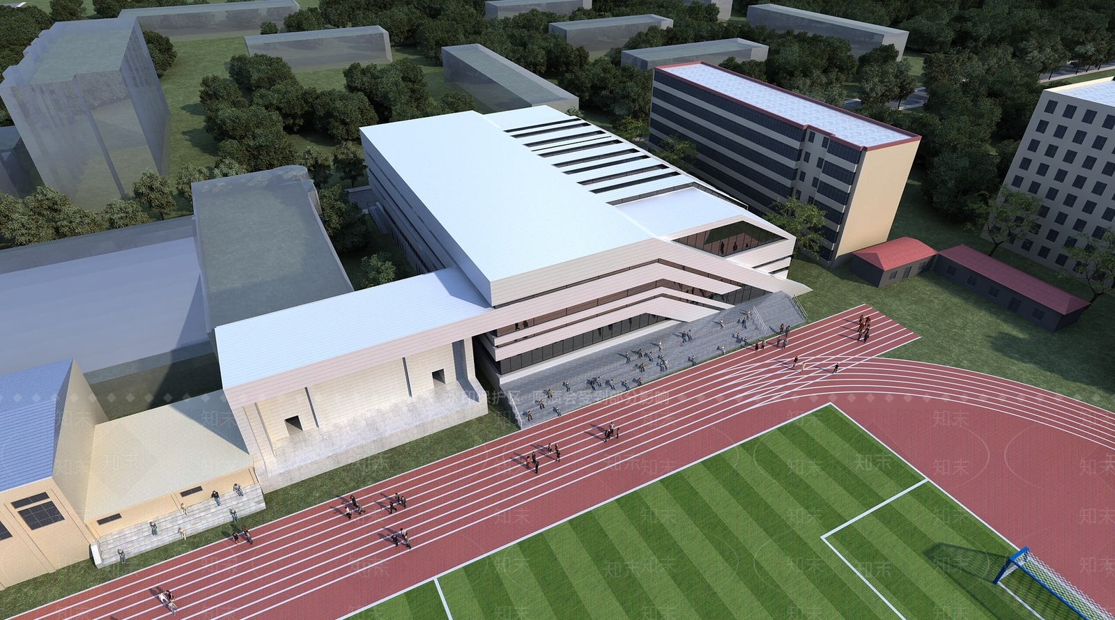 现代体育馆场馆3D模型下载【ID:1116186763】