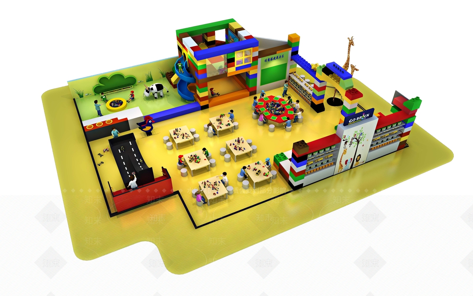 乐高积木乐园3D模型下载【ID:1116187167】