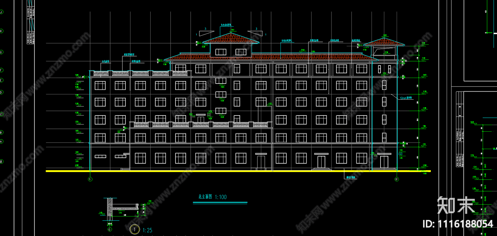 酒店建筑全套图施工图施工图下载【ID:1116188054】