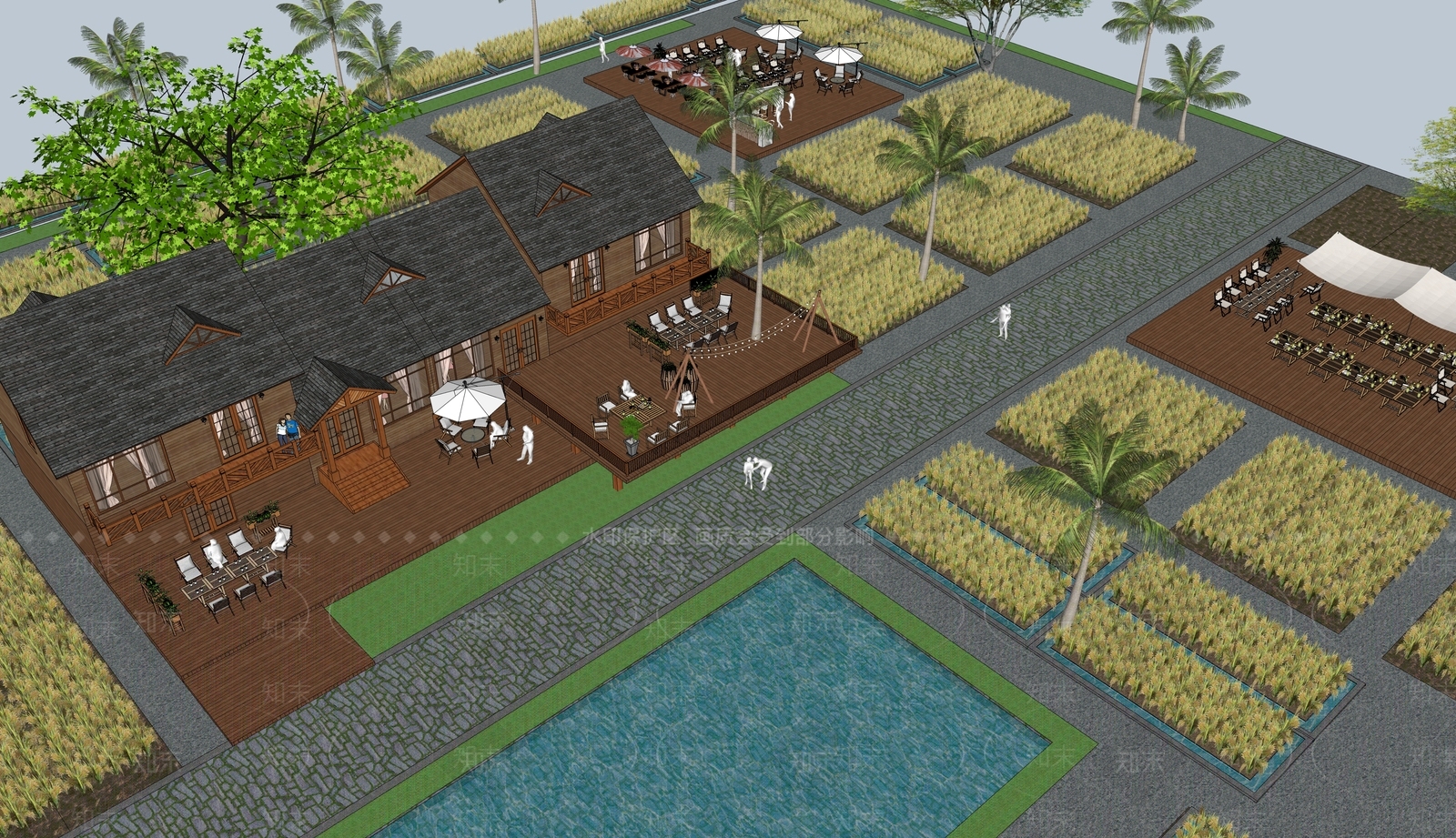 现代驿站SU模型下载【ID:1116203650】