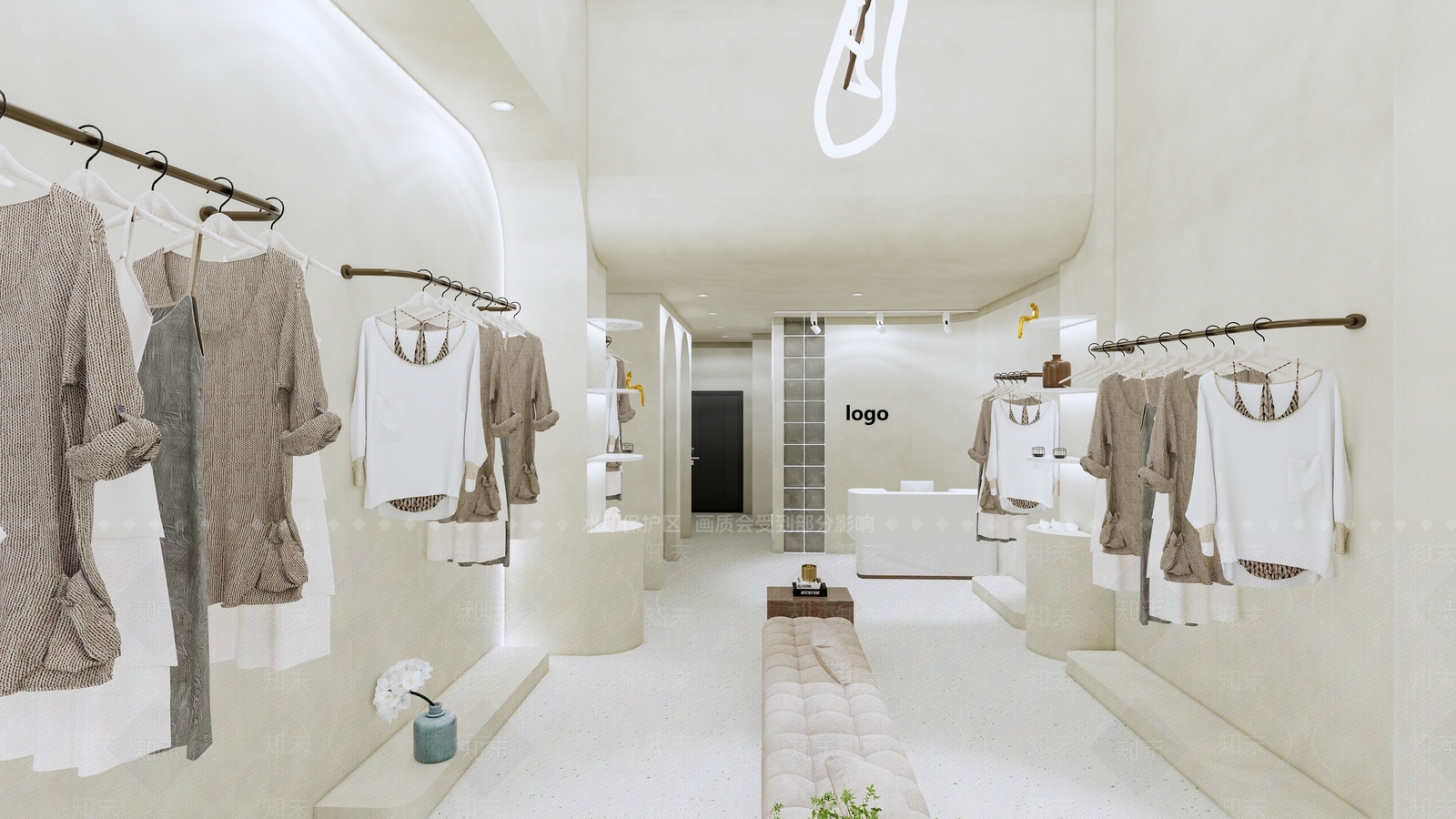 现代风格服装店SU模型下载【ID:1116440913】