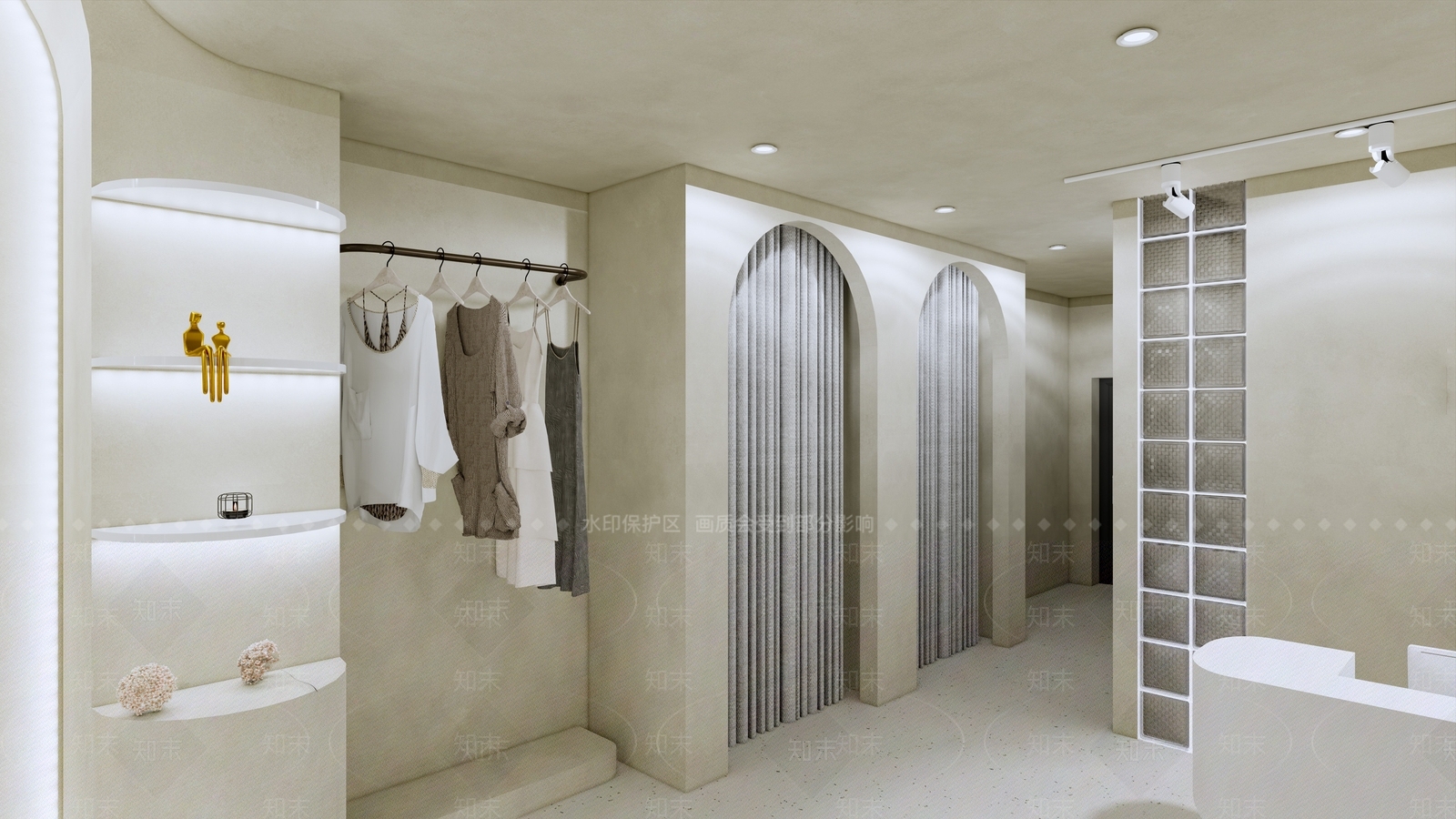 现代风格服装店SU模型下载【ID:1116440913】
