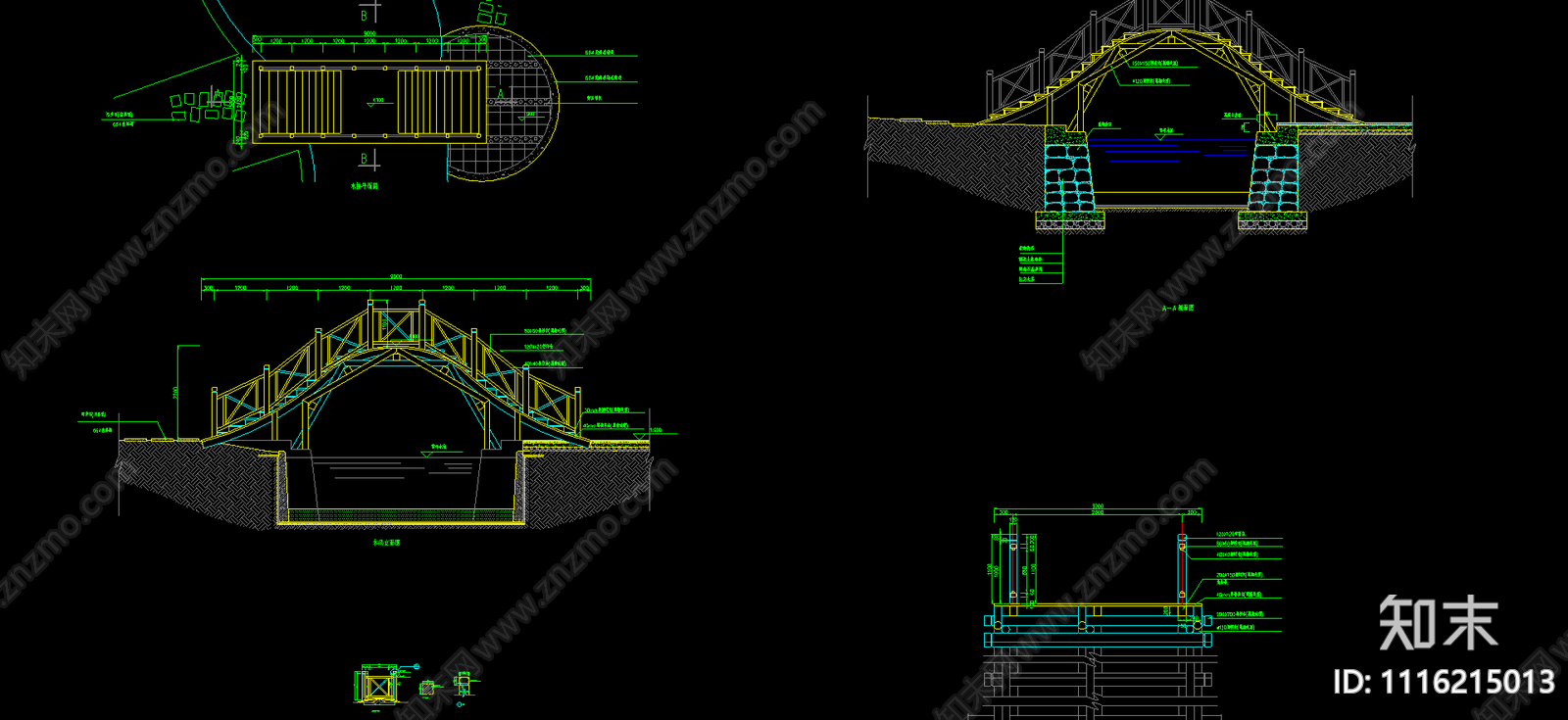 园桥方案施工图施工图下载【ID:1116215013】