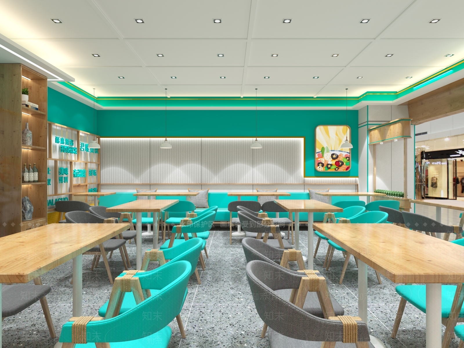 现代餐厅3D模型下载【ID:1116222514】
