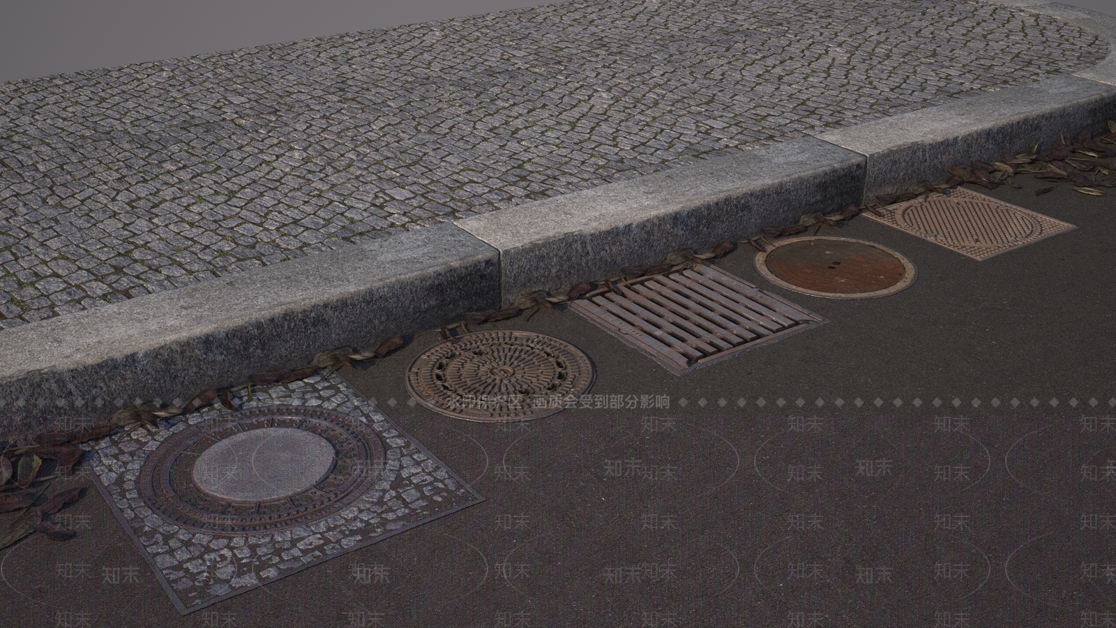 现代井盖3D模型下载【ID:1116230687】