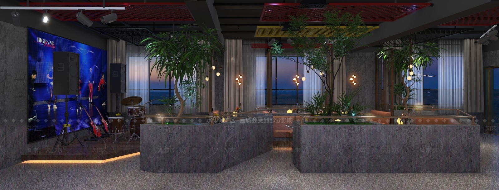 工业风酒吧3D模型下载【ID:1116243416】