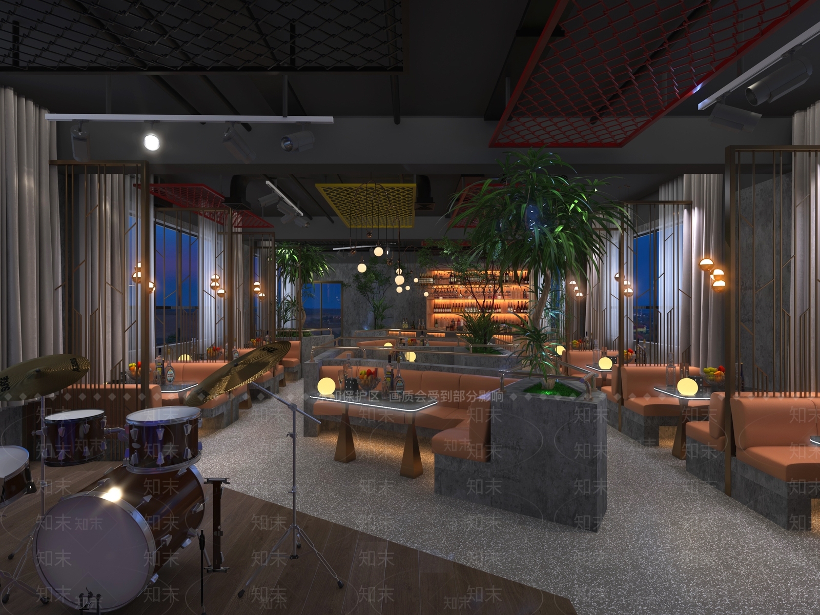 工业风酒吧3D模型下载【ID:1116243416】