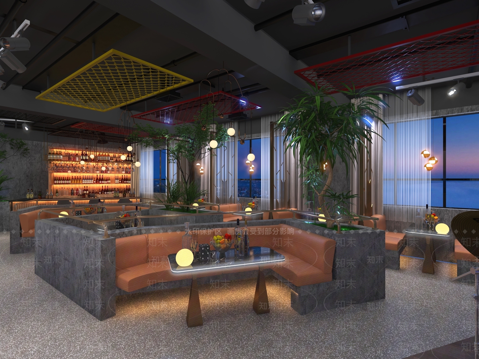 工业风酒吧3D模型下载【ID:1116243416】