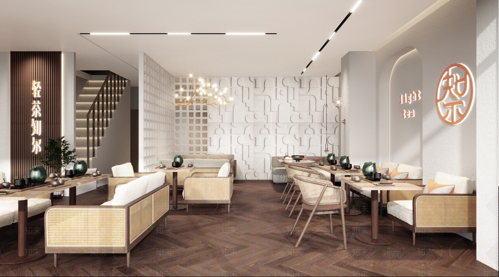 侘寂茶餐厅3D模型下载【ID:1116254238】