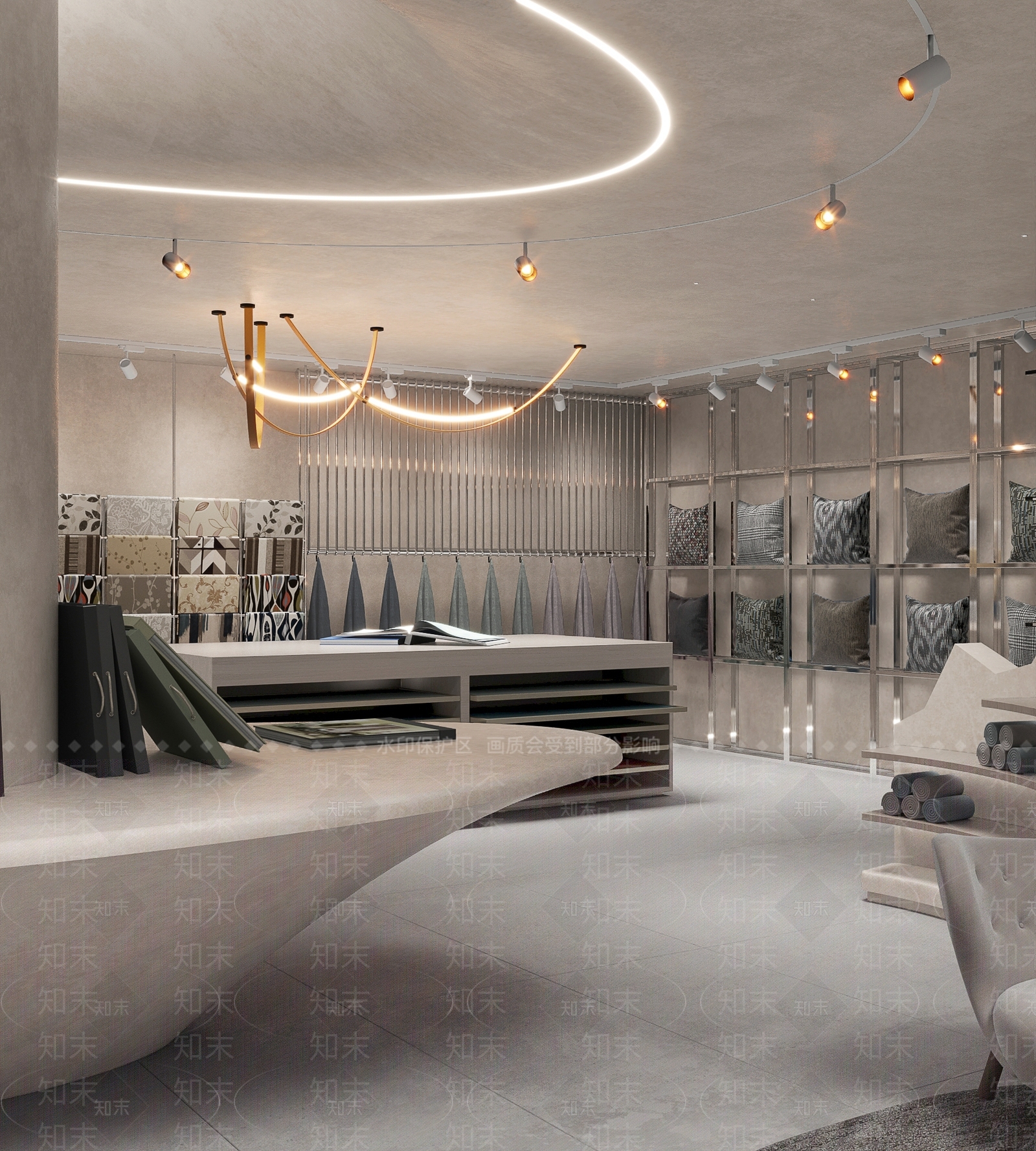 现代布艺店铺3D模型下载【ID:1116256810】