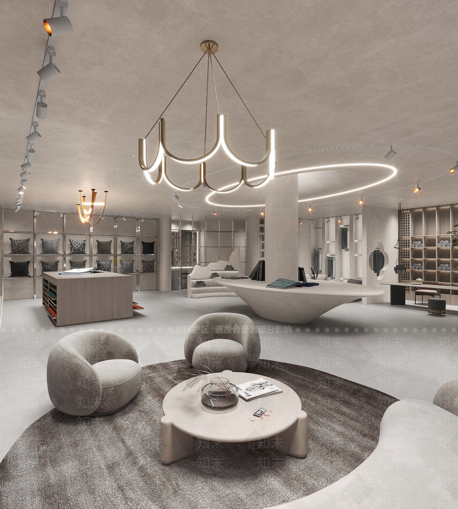 现代布艺店铺3D模型下载【ID:1116256810】