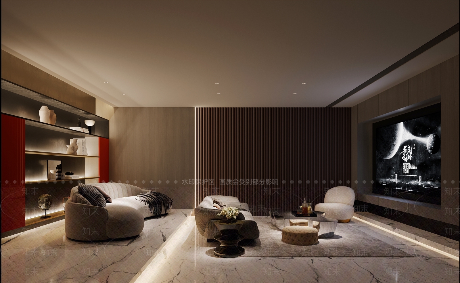 现代家居影音室3D模型下载【ID:1116262011】