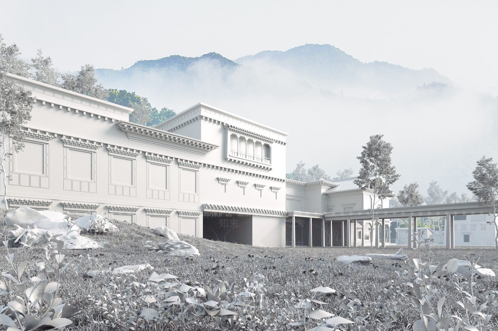 藏式建筑3D模型下载【ID:1116464955】