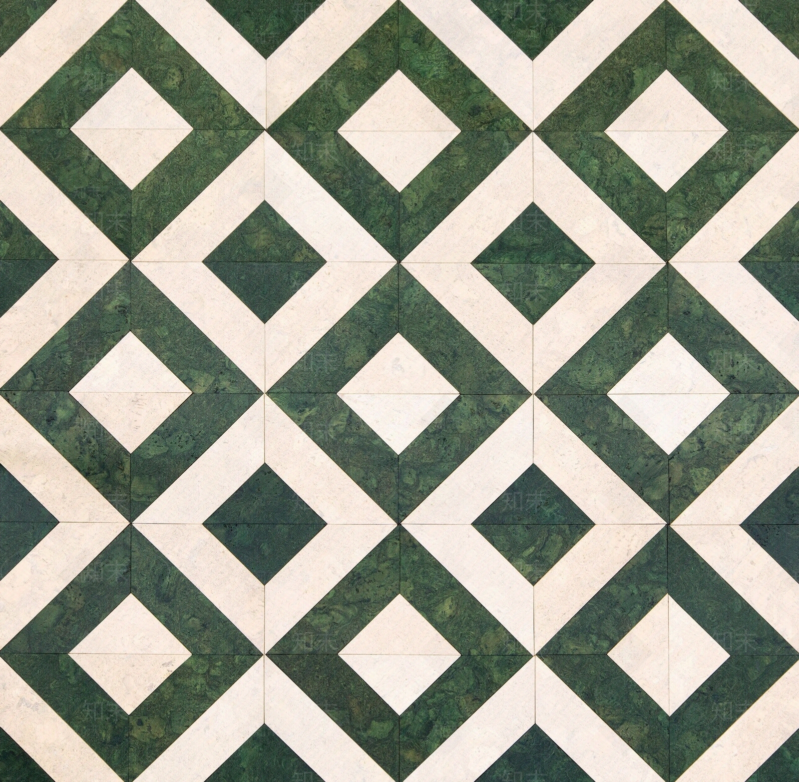 绿色复古几何小花砖贴图下载【ID:1116281889】
