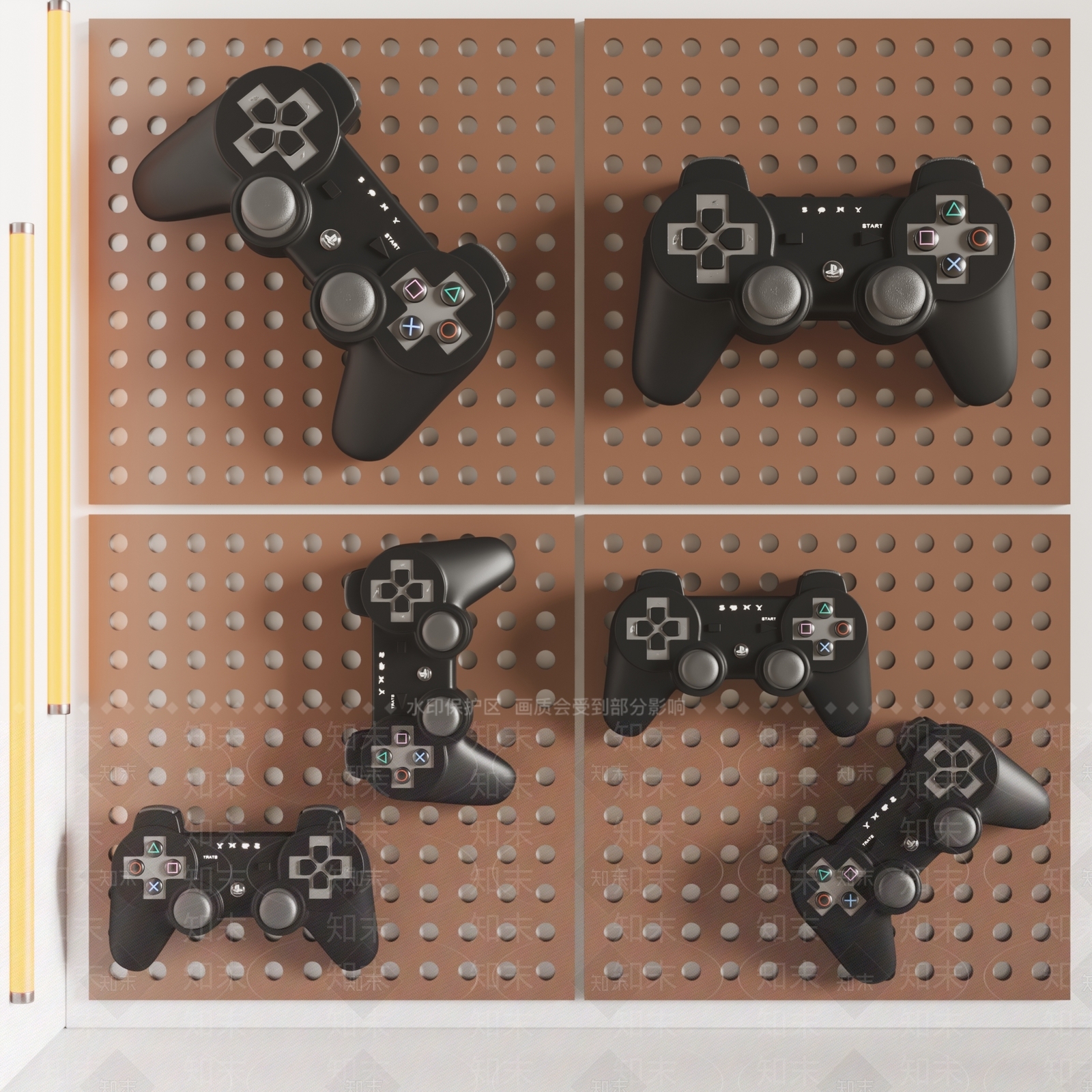 游戏手柄3D模型下载【ID:1116287278】