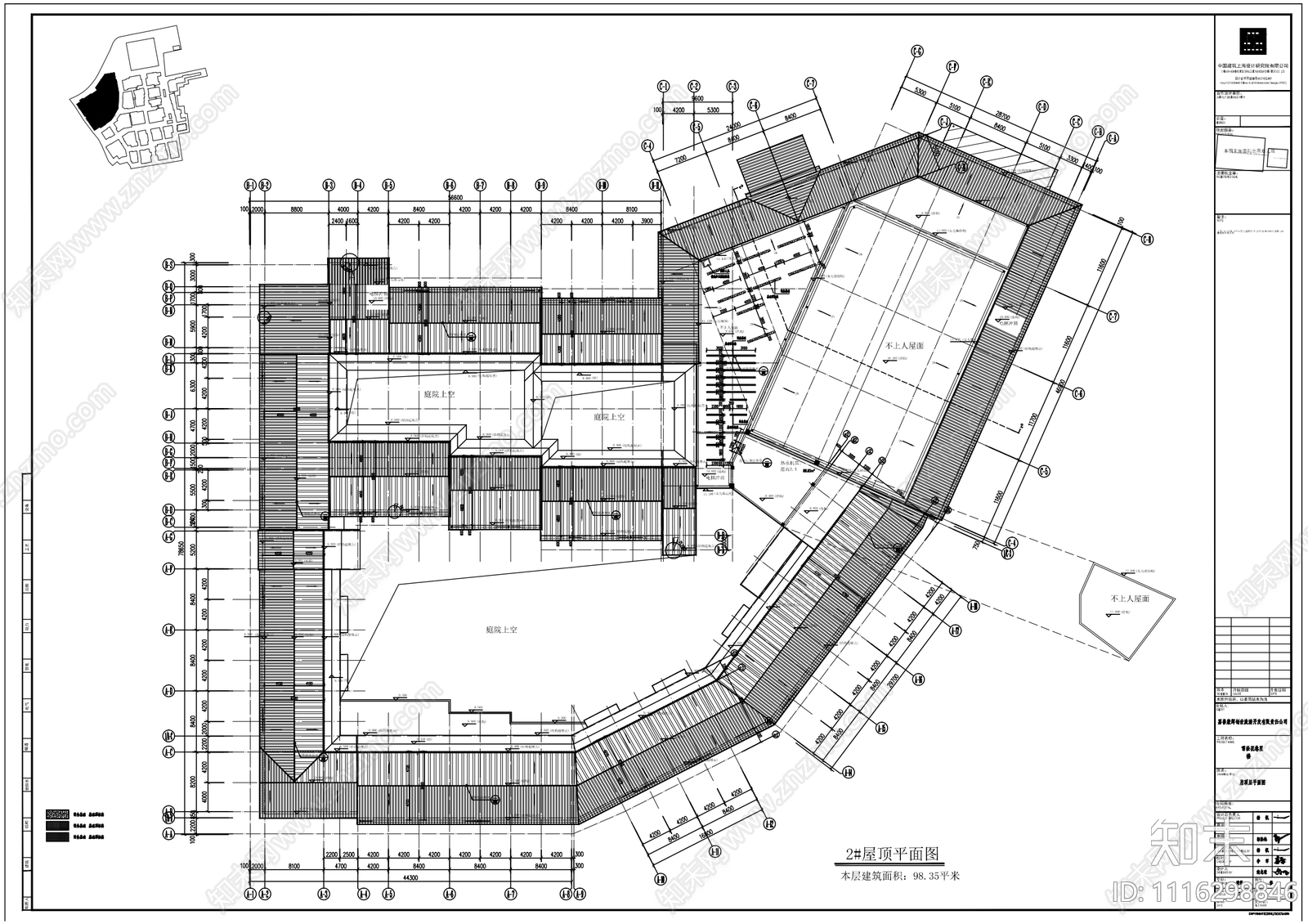 新中式酒店建筑CAD施工图施工图下载【ID:1116298846】