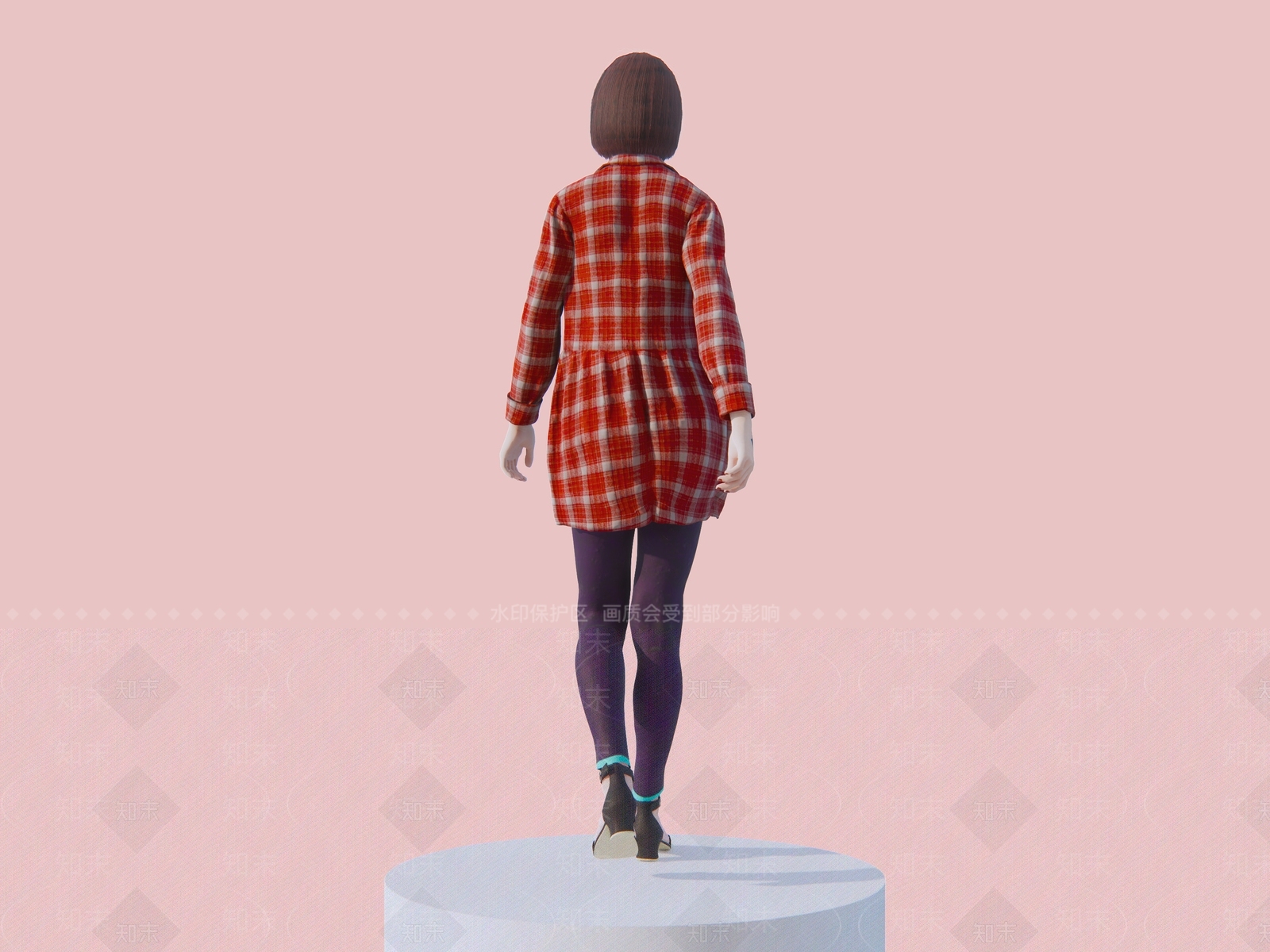 现代女人SU模型下载【ID:1116299974】