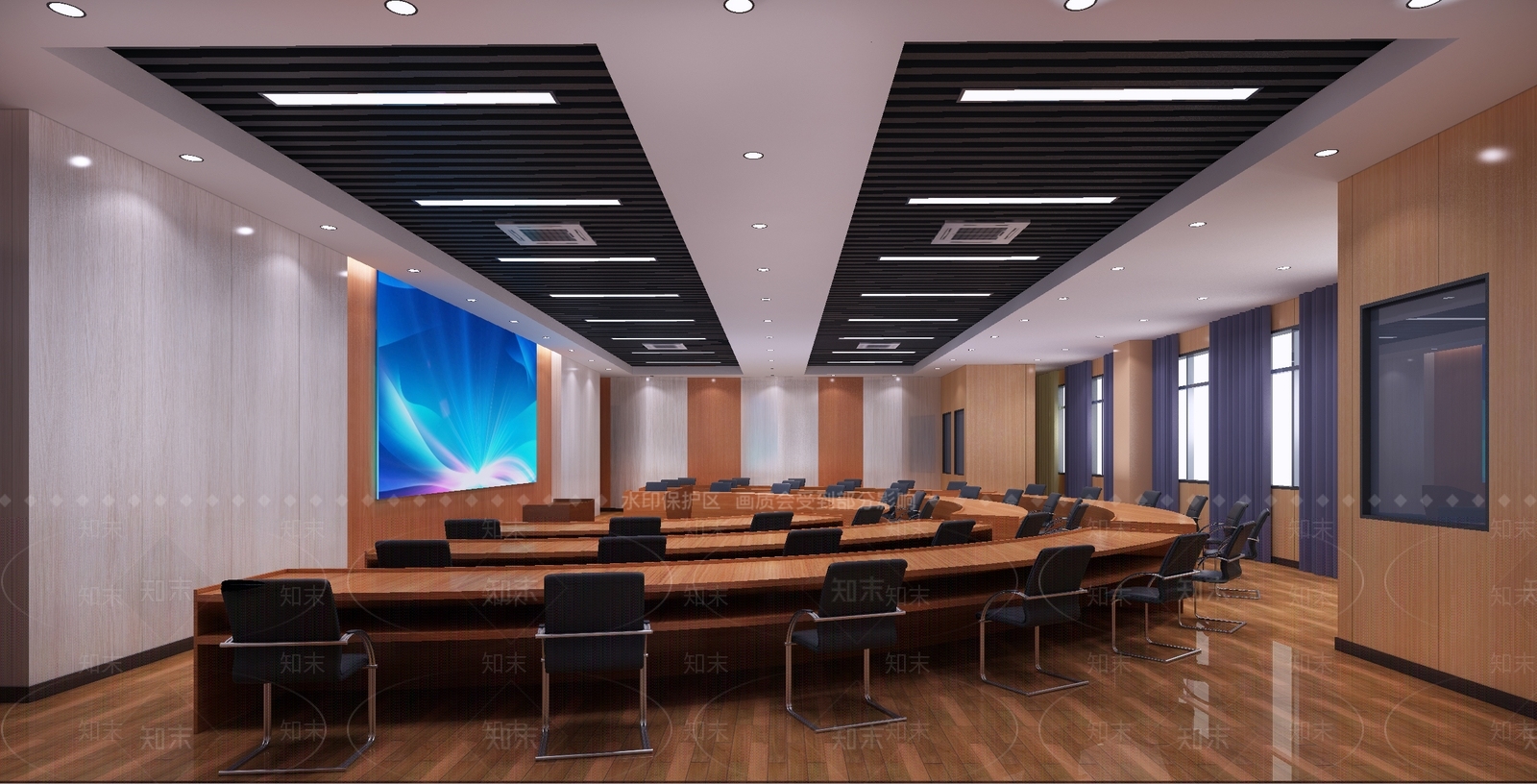 现代报告厅3D模型下载【ID:1116305730】