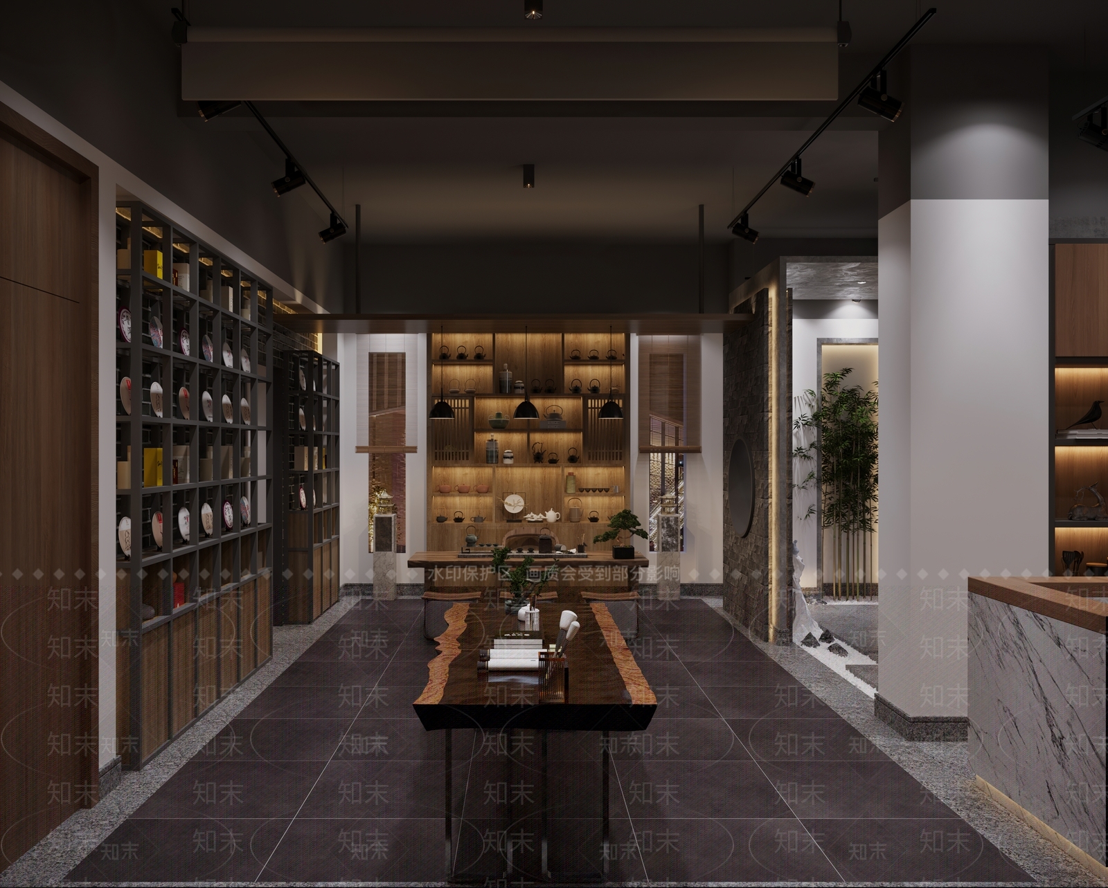 中式茶馆3D模型下载【ID:1116314578】
