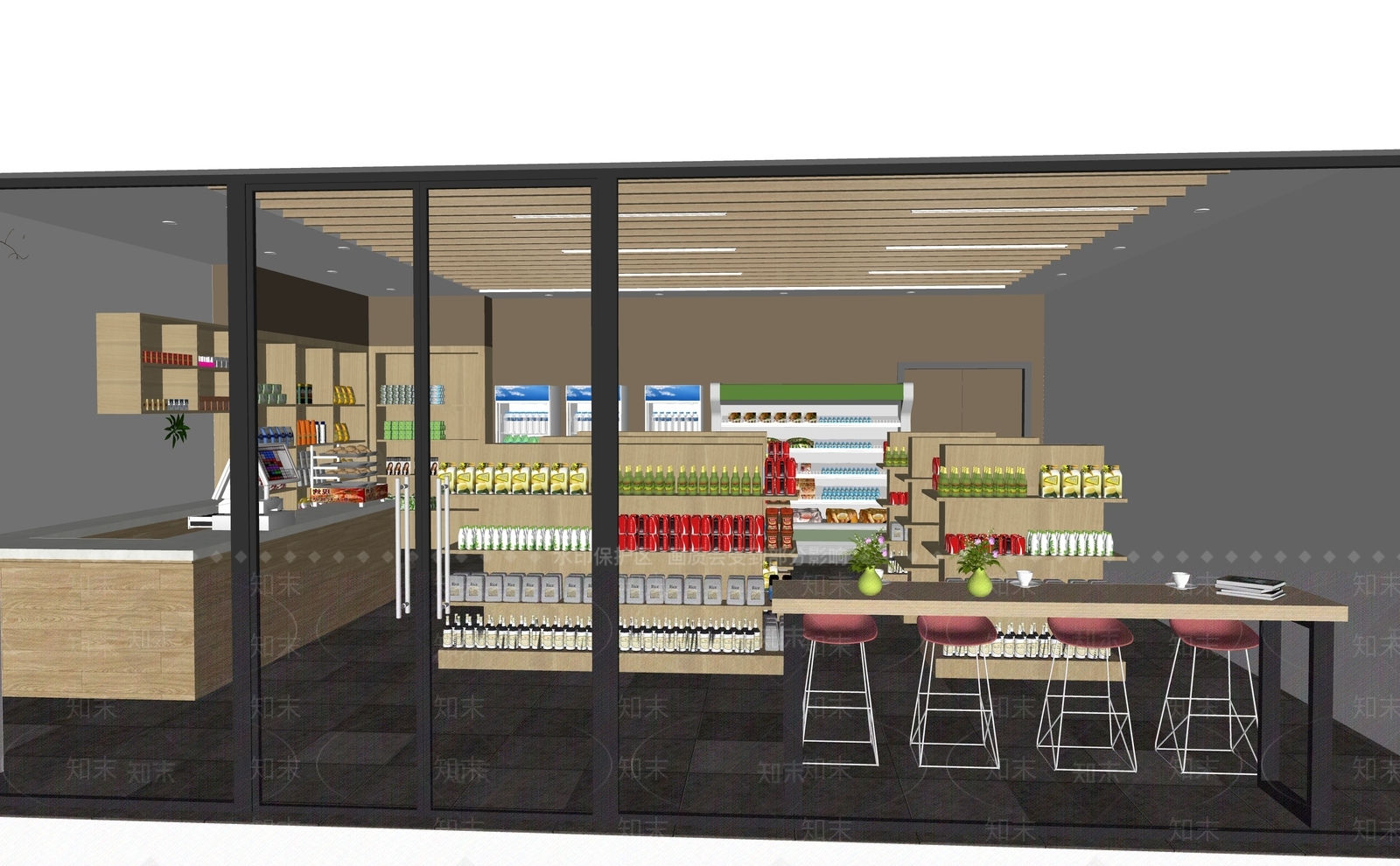 现代便利店SU模型下载【ID:1116332445】