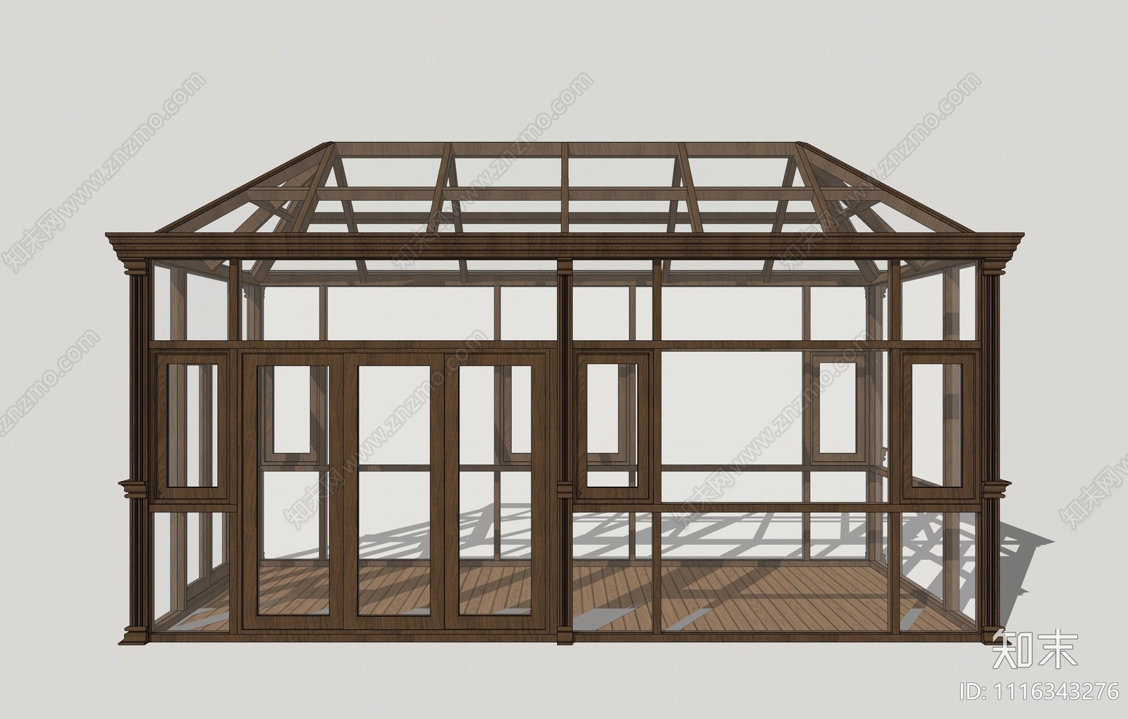 现代阳光房SU模型下载【ID:1116343276】