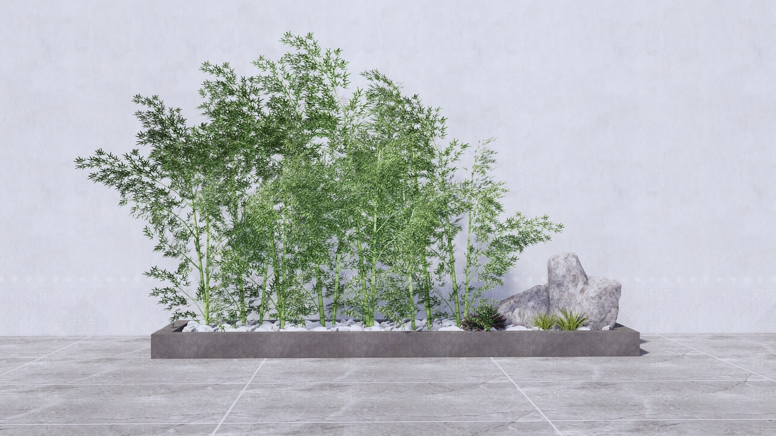 新中式竹子SU模型下载【ID:1116353062】