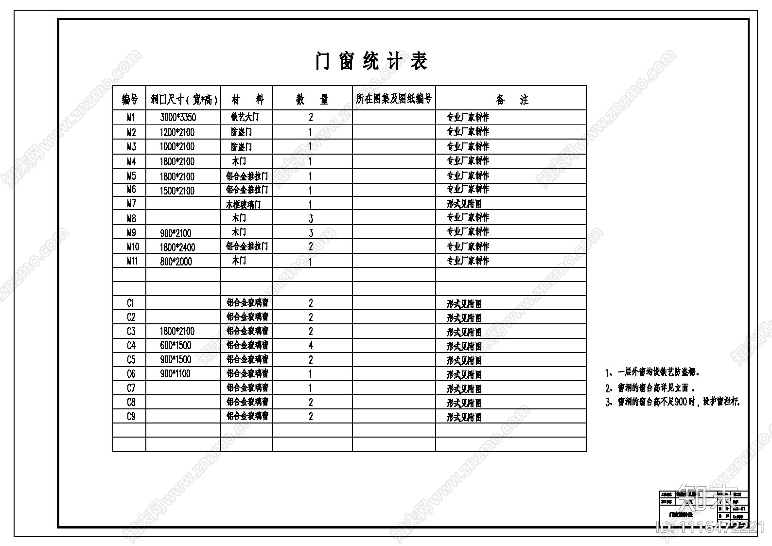 欧式简约别墅建筑全套施工图cad施工图下载【ID:1116472221】