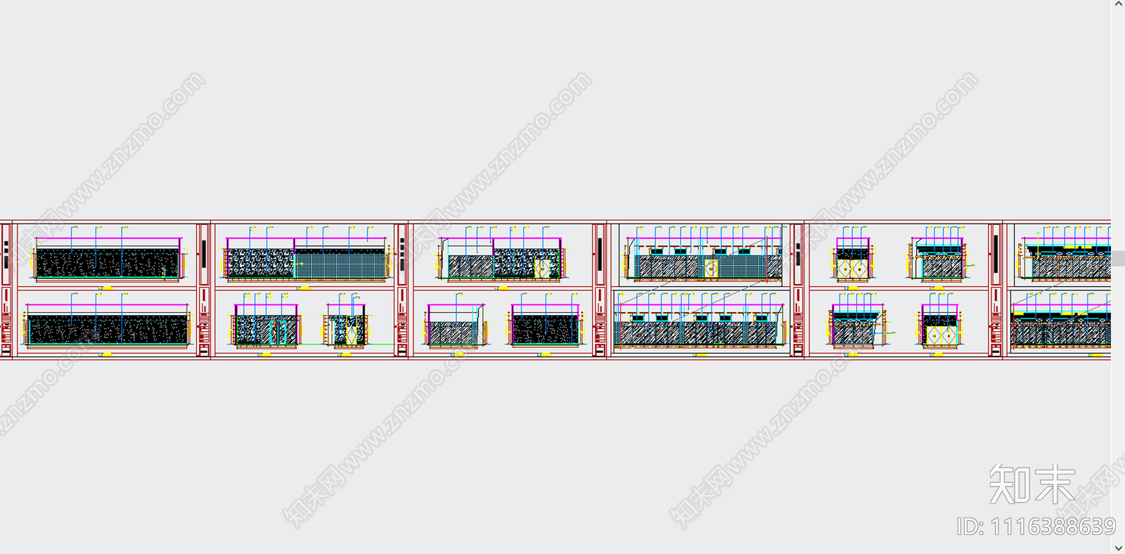 现代简约大型超市竣工图施工图cad施工图下载【ID:1116388639】