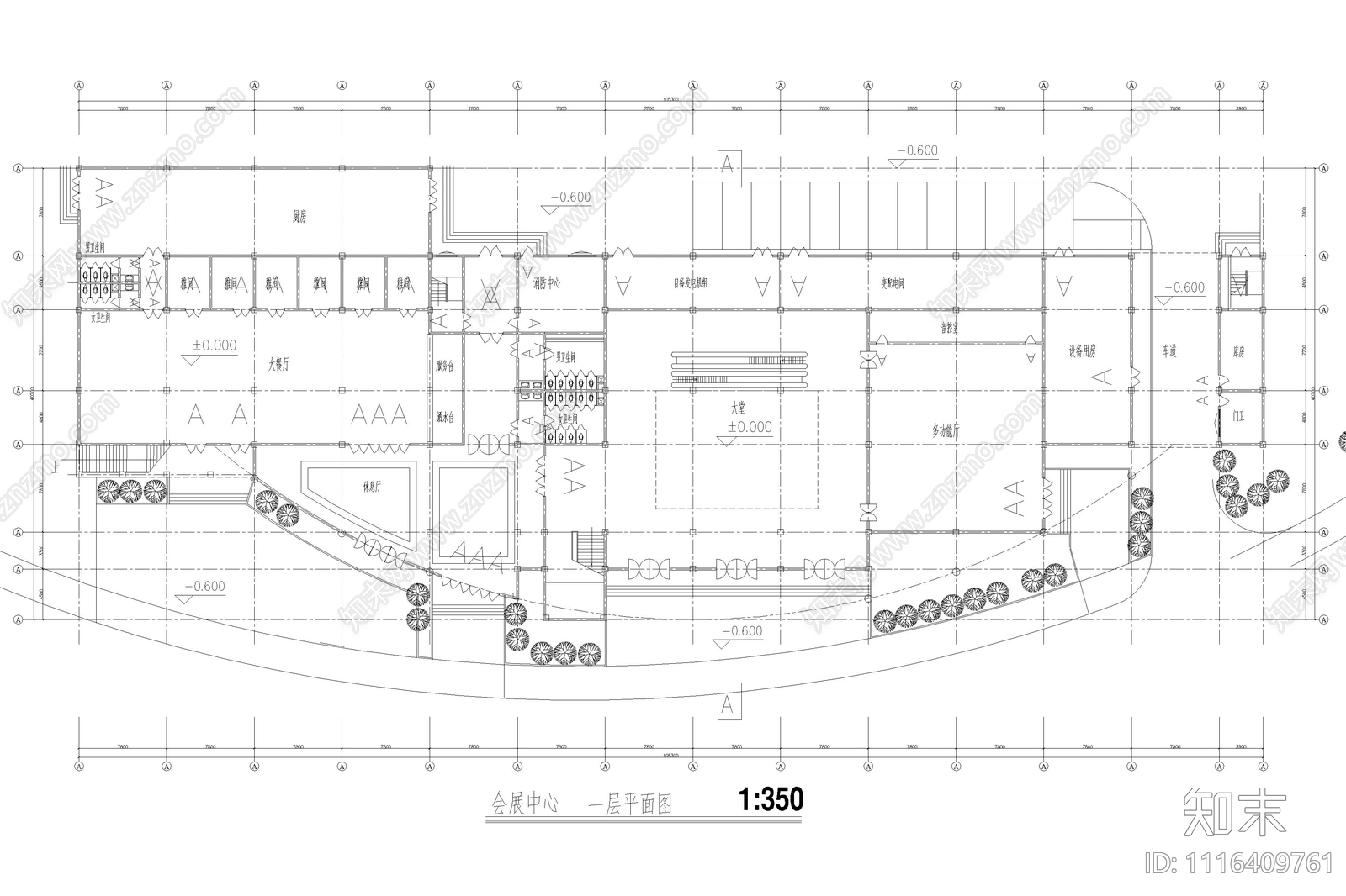 会展建筑方案设计图施工图施工图下载【ID:1116409761】