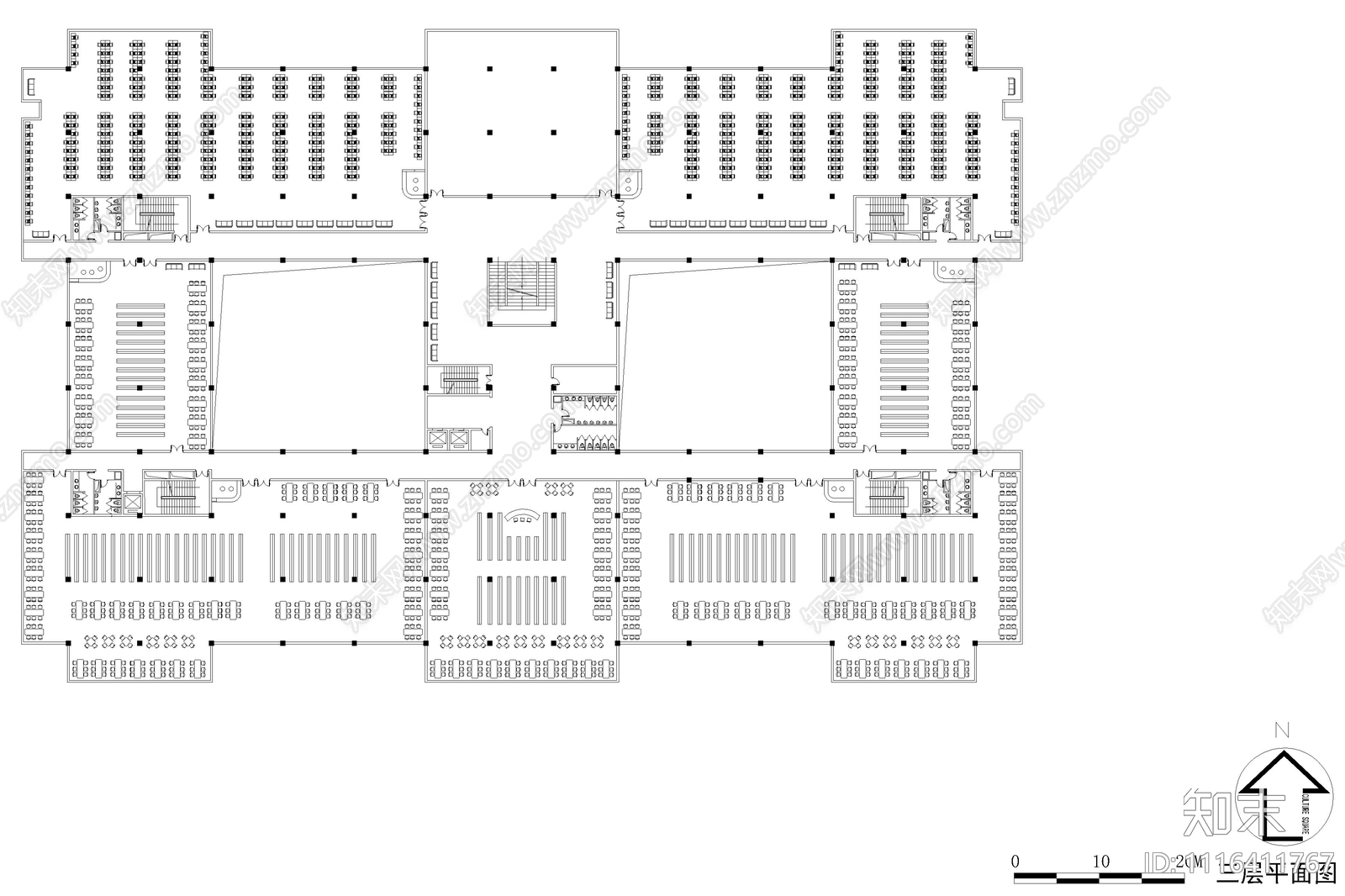 海南省图书馆平立面方案图施工图施工图下载【ID:1116411767】