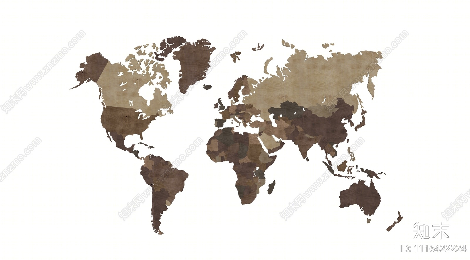 现代世界地图SU模型下载【ID:1116422224】