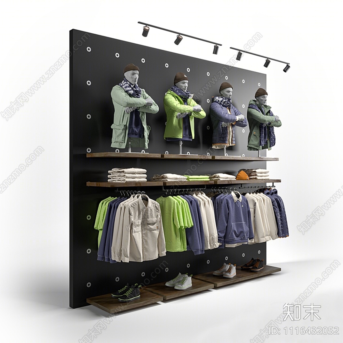 现代服装店模特3D模型下载【ID:1116432052】