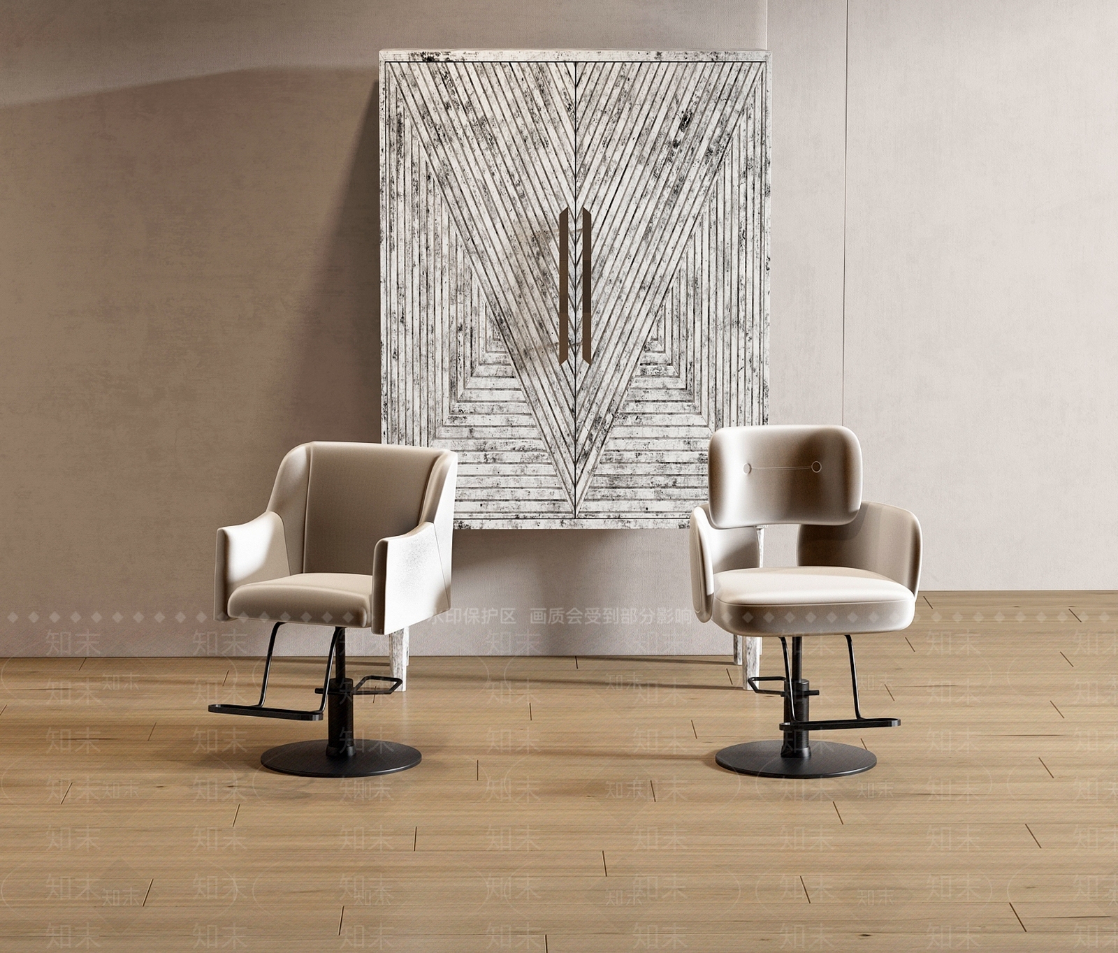 理发椅3D模型下载【ID:1116449064】